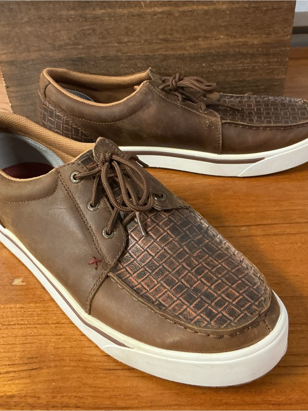 Twisted X Men Kicks Eco Friendly Brown Leather Shoe MCA0069 Size 13